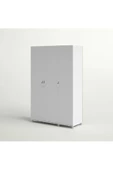 aden home senin evin senin dünyan 3 Kapaklı Çekmeceli Gardırop, %100 Mdf Gardırop, Elbise Dolabı, 190x120 Cm - 7