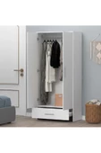 aden home senin evin senin dünyan Stella 2 Kapaklı Çekmeceli Gardırop, Elbise Dolabı, Mdf, M-grd06 - 7