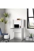 aden home senin evin senin dünyan %100 MDF Çalışma Masası, Bilgisayar Masası, Kitaplıklı Çalışma Masası, Beyaz Ders Çalışma Masası - 6
