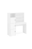 aden home senin evin senin dünyan %100 MDF Çalışma Masası, Bilgisayar Masası, Kitaplıklı Çalışma Masası, Beyaz Ders Çalışma Masası - 3