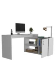 aden home senin evin senin dünyan %100 MDF Çalışma Masası, Bilgisayar Masası, Kitaplıklı Çalışma Masası, Ofis Masası Çocuk Genç Odası - 5