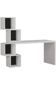 aden home senin evin senin dünyan Kitaplıklı Çalışma Masası, %100 MDF Beyaz Çalışma Masası, Ofis Çalışma Masası, Genç Odası, CM103 - 2