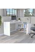 aden home senin evin senin dünyan %100 MDF Çalışma Masası, Bilgisayar Masası, Kitaplıklı Çalışma Masası, Ofis Masası Çocuk Genç Odası - 1