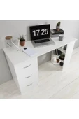aden home senin evin senin dünyan Kitaplıklı Çalışma Masası, %100 MDF Beyaz Çalışma Masası, Genç Odası, CM89 - 4