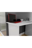 aden home senin evin senin dünyan Beyaz Çalışma Masası, Kitaplıklı Çalışma Masası, Ofis Çalışma Masası, Ders Çalışma Masası - CM67 - 5