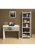 aden home senin evin senin dünyan Beyaz Çalışma Masası, Kitaplıklı Çalışma Masası, Ofis Çalışma Masası, Ders Çalışma Masası - CM85 - 1