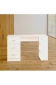 aden home senin evin senin dünyan Kitaplıklı Çalışma Masası, %100 MDF Beyaz Çalışma Masası, Genç Odası, CM89 - 3