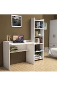 aden home senin evin senin dünyan Beyaz Çalışma Masası, Kitaplıklı Çalışma Masası, Ofis Çalışma Masası, Ders Çalışma Masası - CM85 - 2