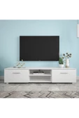 aden home senin evin senin dünyan Beyaz TV Ünitesi, MDF TV Ünitesi, Kapaklı TV Sehpa Ünitesi, Beyaz MDF TV Ünitesi Konsol, TVU94 - 2