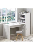 aden home senin evin senin dünyan Neva Kitaplıklı Çalışma Masası, Bilgisayar Masası, Beyaz Çalışma Masası - % 100 Mdf - 1