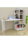 aden home senin evin senin dünyan Mira Kitaplıklı Dekoratif Çalışma Masası, Genç Odası, MDF, CM30 - 1