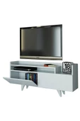 aden home senin evin senin dünyan Beyaz TV ünitesi, MDF TV ünitesi, Kitaplıklı TV Sehpa Ünitesi, Beyaz MDF TV Ünitesi Konsol TVU114 - 4