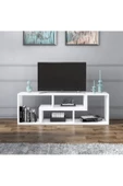 aden home senin evin senin dünyan Gordon Modern TV Ünitesi, 2 Bölmeli TV Ünitesi, 120cm-240cm , Beyaz Tasarım %100 MDF, TVU07 - 4