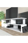 aden home senin evin senin dünyan Beyaz TV Ünitesi, MDF TV Ünitesi, Raflı TV Sehpa Ünitesi, Beyaz MDF TV Ünitesi Konsol, TVU88 - 3