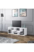 aden home senin evin senin dünyan Gordon Modern TV Ünitesi, 2 Bölmeli TV Ünitesi, 120cm-240cm , Beyaz Tasarım %100 MDF, TVU07 - 3