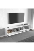 aden home senin evin senin dünyan Beyaz TV Ünitesi, MDF TV Ünitesi, Kapaklı TV Sehpa Ünitesi, Beyaz MDF TV Ünitesi Konsol, TVU76 - 3