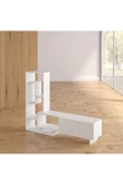 aden home senin evin senin dünyan Beyaz TV Ünitesi, MDF TV Ünitesi, Kitaplıklı TV Sehpa Ünitesi, Beyaz MDF TV Ünitesi Konsol, TVU73 - 6
