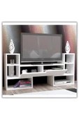 aden home senin evin senin dünyan Beyaz TV Ünitesi, MDF TV Ünitesi, Kapaklı TV Sehpa Ünitesi, Beyaz MDF TV Ünitesi Konsol, TVU57 - 2