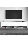 aden home senin evin senin dünyan Beyaz TV Ünitesi, MDF TV Ünitesi, Kapaklı TV Sehpa Ünitesi, Beyaz MDF TV Ünitesi Konsol, TVU76 - 5
