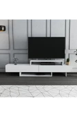 aden home senin evin senin dünyan Beyaz TV Ünitesi, MDF TV Ünitesi, Kapaklı TV Sehpa Ünitesi, Beyaz MDF TV Ünitesi Konsol, TVU74 - 1