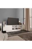 aden home senin evin senin dünyan Beyaz TV Ünitesi, MDF TV Ünitesi, Kapaklı TV Ünitesi, Beyaz MDF TV Ünitesi Konsol, TVU50 - 5