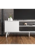aden home senin evin senin dünyan Beyaz TV Ünitesi, MDF TV Ünitesi, Kapaklı TV Sehpa Ünitesi, Beyaz MDF TV Ünitesi Konsol, TVU89 - 3