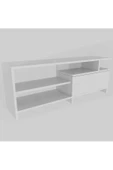 aden home senin evin senin dünyan Beyaz TV Ünitesi, MDF TV Ünitesi, Kapaklı TV Ünitesi, Beyaz MDF TV Ünitesi Konsol, TVU53 - 6