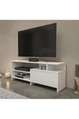 aden home senin evin senin dünyan Beyaz TV Ünitesi, MDF TV Ünitesi, Kapaklı TV Ünitesi, Beyaz MDF TV Ünitesi Konsol, TVU53 - 1