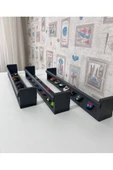 aden home senin evin senin dünyan Ahşap Duvar Rafı , Dekoratif Montessori Raf, Mutfak Rafı, Baharatlık, Kupa Rafı, 3'lü Set, ACKTP10x - 3