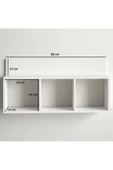 aden home senin evin senin dünyan Dekoratif Duvar Rafı, Ahşap Duvar Rafı Kitaplık, Banyo Mutfak Duvar Rafı, Çocuk Odası Duvar Rafı - 2