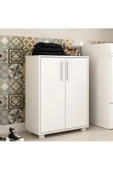 aden home senin evin senin dünyan Kapaklı Banyo Dolabı, Banyo Lavabo Dolabı, Beyaz Mini Çok Amaçlı Dolap, %100 Beyaz MDF Banyo Dolabı - 1