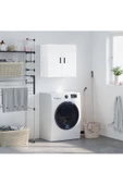 aden home senin evin senin dünyan Banyo Dolabı, Kapaklı Mini Banyo Dolabı, %100 Beyaz MDF, Mutfak Dolabı, Çok Amaçlı Mini Dolap - 1
