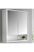 aden home senin evin senin dünyan Aynalı Banyo Dolabı, Banyo Lavabo Dolabı, %100 Beyaz MDF Kapaklı Banyo Dolabı - 1