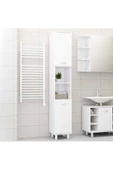 aden home senin evin senin dünyan Beyaz Banyo Dolabı, Banyo Düzenleyici, Çamaşır Makinesi Boy Dolabı, Banyo Lavabo Dolabı - 1