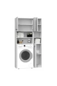 aden home senin evin senin dünyan 2'li Banyo Dolabı, Kapaklı Çamaşır Ve Kurutma Makinesi Dolabı, %100 Mdf Banyo Dolabı - 3