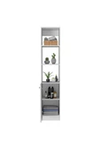 aden home senin evin senin dünyan Beyaz Banyo Dolabı, Çamaşır Makinesi Boy Dolabı, Çok Amaçlı Dolap, Banyo Organizer, Banyo Rafı - 5
