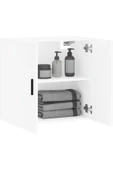 aden home senin evin senin dünyan Banyo Dolabı, Kapaklı Mini Banyo Dolabı, %100 Beyaz MDF, Mutfak Dolabı, Çok Amaçlı Mini Dolap - 3