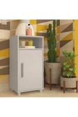 aden home senin evin senin dünyan Banyo Dolabı, Kapaklı Mini Banyo Dolabı, %100 Beyaz MDF, Mutfak Dolabı, Çok Amaçlı Mini Dolap - 1