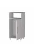 aden home senin evin senin dünyan Banyo Dolabı, Kapaklı Mini Banyo Dolabı, %100 Beyaz MDF, Mutfak Dolabı, Çok Amaçlı Mini Dolap - 3