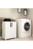 aden home senin evin senin dünyan Kapaklı Banyo Dolabı, Banyo Lavabo Dolabı, Beyaz Mini Çok Amaçlı Dolap, %100 Beyaz MDF Banyo Dolabı - 1