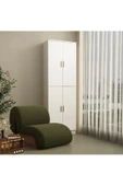 aden home senin evin senin dünyan Beyaz Çok Amaçlı Dolap, %100 Mdf Mutfak Dolabı, Banyo Dolabı, Kiler Erzak Dolabı, Mdlp18 - 4