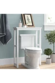 aden home senin evin senin dünyan Klozet Üstü Düzenleyici Raf, Banyo Düzenleyici Raf, Düzenleyici Raf, Banyo Dolabı %100 Mdf, Mbny01 - 2