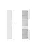 aden home senin evin senin dünyan Beyaz MDF Dolap, Çok Amaçlı Çekmeceli Dolap, Mutfak Dolabı, Banyo Dolabı, Kiler Erzak Dolabı, CAMD11 - 8