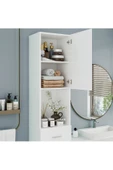aden home senin evin senin dünyan Beyaz MDF Dolap, Çok Amaçlı Çekmeceli Dolap, Mutfak Dolabı, Banyo Dolabı, Kiler Erzak Dolabı, CAMD11 - 3