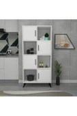 aden home senin evin senin dünyan Beyaz Kapaklı Dolap, Çok Amaçlı Dolap, Mutfak Dolabı, Banyo Dolabı, Kiler Erzak Dolabı, Kitaplık - 1