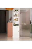 aden home senin evin senin dünyan Beyaz Çok Amaçlı Dolap, %100 Mdf, Mutfak Dolabı, Kiler Erzak Dolabı, Mdlp25 - 1