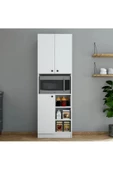 aden home senin evin senin dünyan Çok Amaçlı Dolap, Mutfak Dolabı, Kiler Erzak Dolabı, Beyaz MDF, MDLP21 - 1