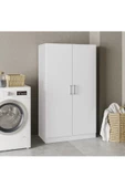 aden home senin evin senin dünyan Çok Amaçlı Dolap, Mutfak Dolabı, Banyo Dolabı, Kiler Erzak Dolabı, Beyaz MDF, MDLP17 - 2
