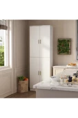 aden home senin evin senin dünyan Beyaz Çok Amaçlı Dolap, %100 Mdf Mutfak Dolabı, Banyo Dolabı, Kiler Erzak Dolabı, Mdlp18 - 2