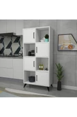 aden home senin evin senin dünyan Beyaz Kapaklı Dolap, Çok Amaçlı Dolap, Mutfak Dolabı, Banyo Dolabı, Kiler Erzak Dolabı, Kitaplık - 2